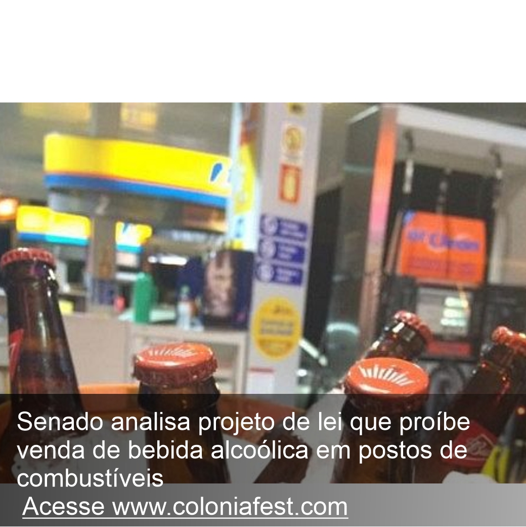 Senado Analisa Projeto De Lei Que Proíbe Venda De Bebida Alcoólica Em Postos De Combustíveis 9624